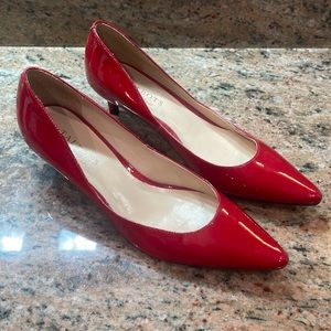 Women’s Talbots Leather Red Career Heels 8.5 Perfect for Christmas 🎅🏼